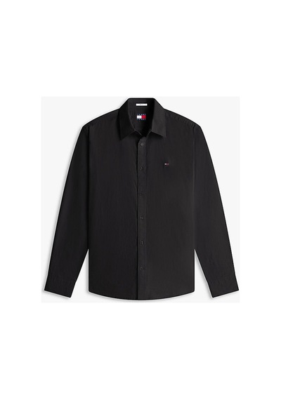 Tommy Hilfiger Erkek Tjm Regular Fit Poplin Gömlek-16312 Siyah