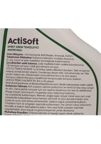 Amonyaklı Yağ Çözücü Sprey Krem 4 Adet X 750 Ml 4'lü Set