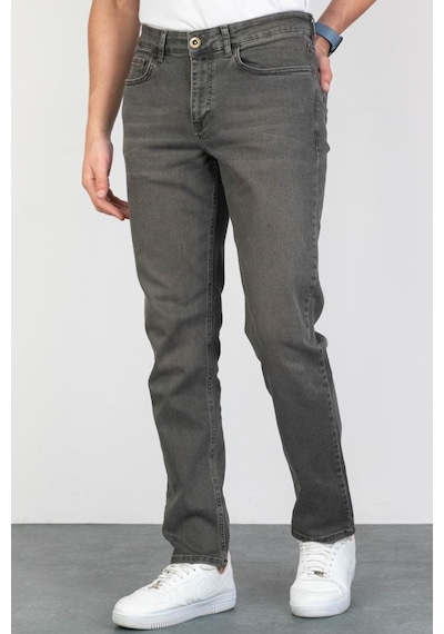 HLT Jeans Erkek Açık Haki Regular Fit Rahat Kesim Esnek Likralı Denim Jeans Kot Pantolon 001