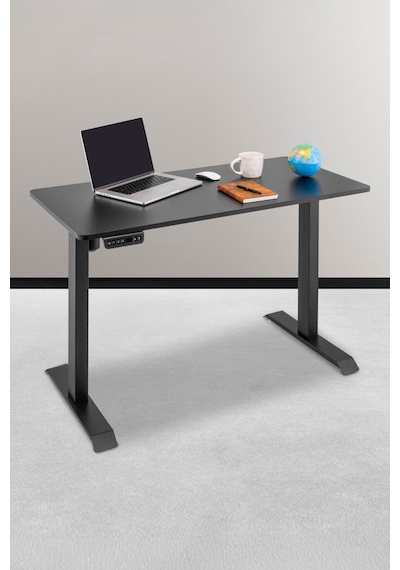 Ofisbazaar Prolift 140x70 Cm Elektrikli Yükseklik Ayarlı Çalışma Masası 3 Hafızalı Siyah