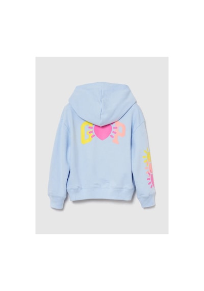 Kız Çocuk Relaxed Gap Logo Fransız Havlu Kumaş Sweatshirt mavi