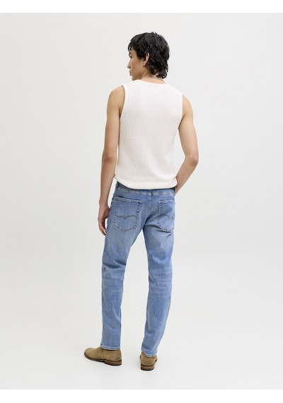 Jack & Jones Jack Jones Extra Konfor Dar Paça Erkek Kot Pantolon 12289824 Mavi