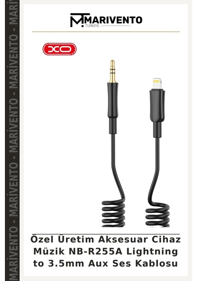 Özel Üretim Aksesuar Cihaz Müzik Nb-r255a Lightning To 3.5mm Aux Ses Kablosu