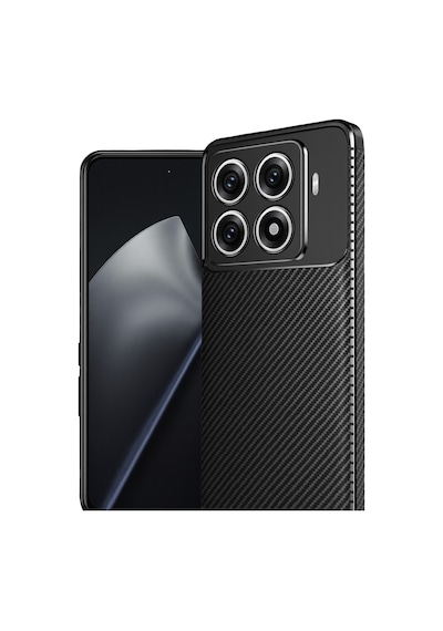 Xiaomi Mi 15t Pro Uyumlu Auto Focus Karbon Kapak - Siyah
