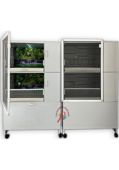 İstanbul Kafes Model 4Dy Pvc Kuş Dolabı