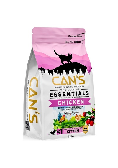 Cans Cat Kitten Yavru Kedi Maması 2.5 Kg Sağlıklı Ve Besleyici Formül