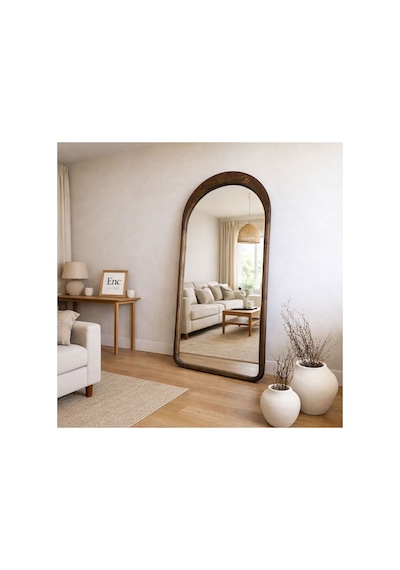 Enc Home Menes Ayaklı Ağaç Boy Aynası 180x80 Kahverengi