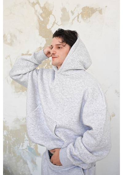 Gri Melanj Cozy Basic Oversize Sweatshirt Gri Melanj