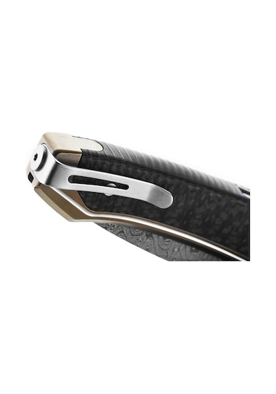 Lionsteel Twain Damascus - Bronze Titanium / Carbon Fiber Kamp Çakı Bronz
