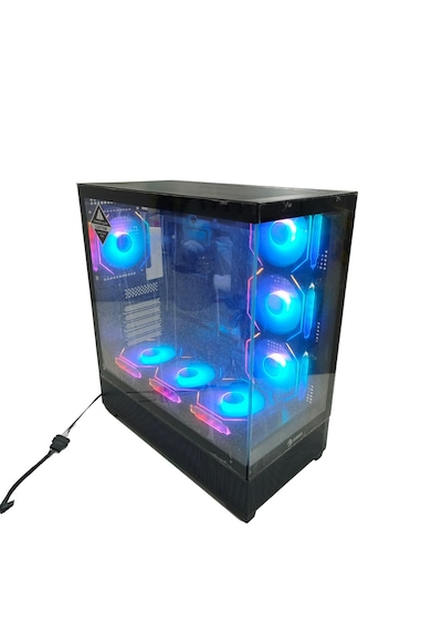 Zoko Alpha 7x120mm Argb Fan+kontrolcü+kumanda Pc Boş Siyah Kasa