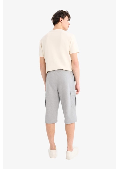 Defacto Relax Fıt Sweatshirt Kumaşı Uzun Şort T4693az26smgr210 Gri-gr210