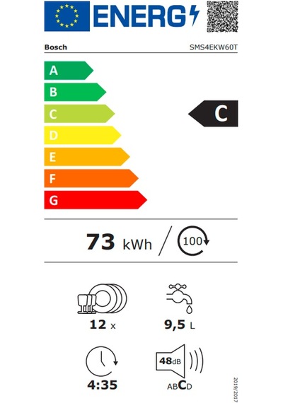 Bosch SMS4EKW60T 6 Programlı 12 Kişilik Bulaşık Makinesi