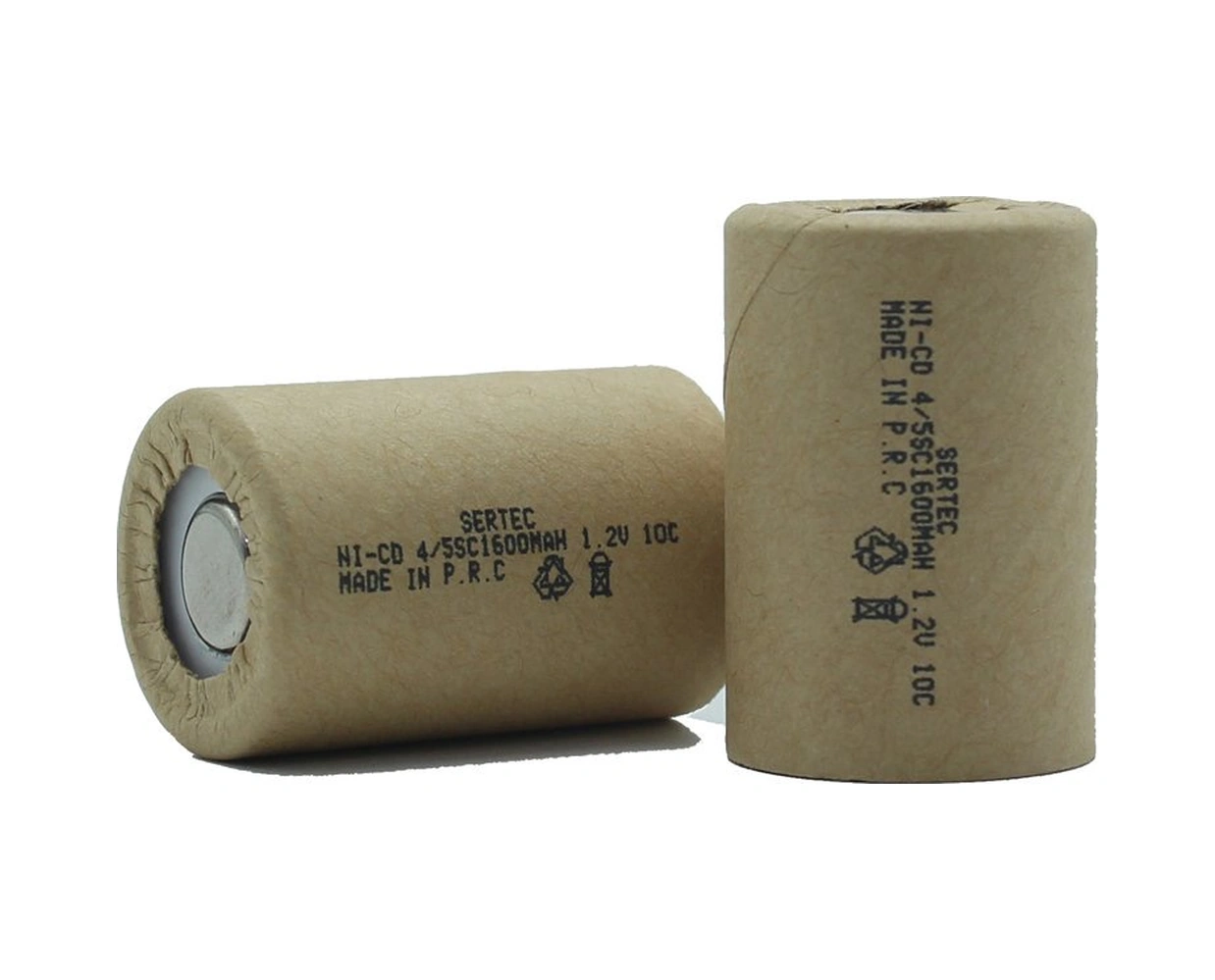 1.2v Ni-cd 4/5 Sc 1500 Mah Kağıt Şarjlı Pil 10c Başsız/flat