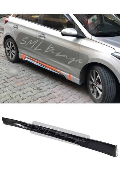 Hyundai i20 (2014-2018) Custom Yan Marşpiyel (Plastik) BOYASIZ