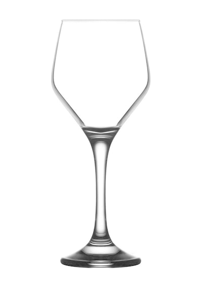 LAV Ella Cam Goblet 6'lı 330 ml Ayaklı (Şarap Kadehi , Kokteyl Bardağı)