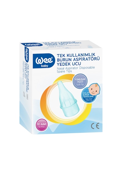 Wee Baby Burun Aspiratörü Nasal Yedek Ucu 20 Adet (2Pk*10)