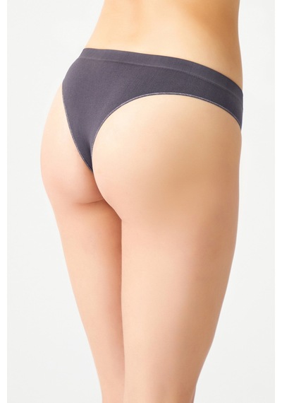 Los Ojos 3 Adet Seamless Brezilya Modeli Külot 3xbrasil Antrasit-mavi-ten
