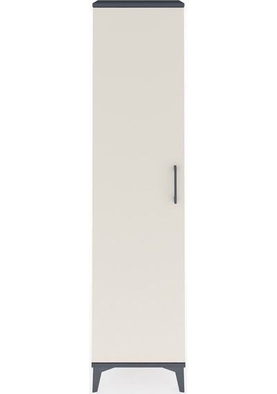 Arges Dolap 4 Raflı Tek Kapaklı 44x30x182 Antrasit-aytaşı Antrasit