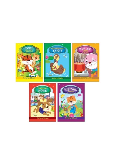 Mini Hayvan Hikayeleri Seti - 5 Kitap Takım- Selimer