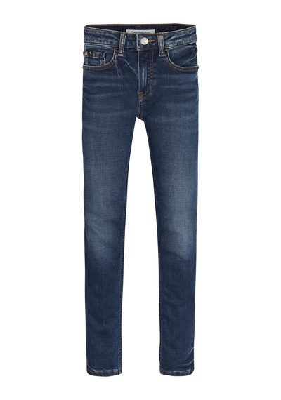 Calvin Klein Skınny Dark Blue Cle Erkek Mavi Kot Pantolon