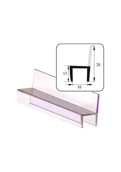 Şeffaf Plastik Cam Kapı Fitili-Contası 250 Cm (190+60) Ck-10