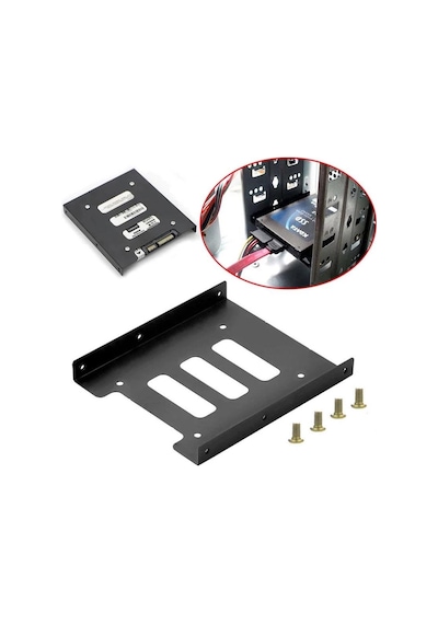 4859 Ssd Ve 2.5 Disk Için To 3.5 Çevirici Hdd Metal Kızak Montaj