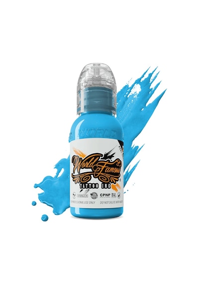 World Famous Ink Light Wave Açık Mavi Dövme Boyası 1oz - 30ml