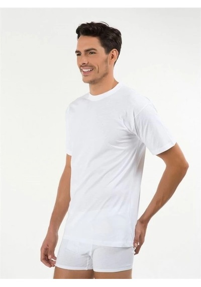 Alfa Aksesuar 03 Kom Eduardo 2li T-shirt Beyaz