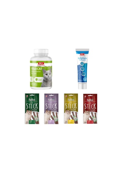 Purecanpati Kedi Multivitamin Ağız Bakım ve Stick Ödül Seti