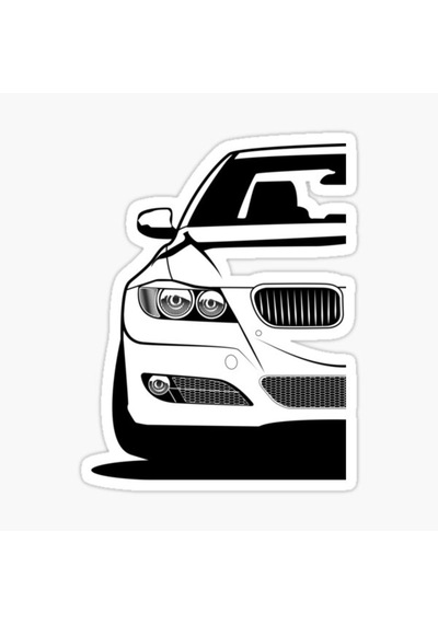 E90 E92 Araba Resmi Cam Sticker Yapıştırma 16Cm 2 Adet