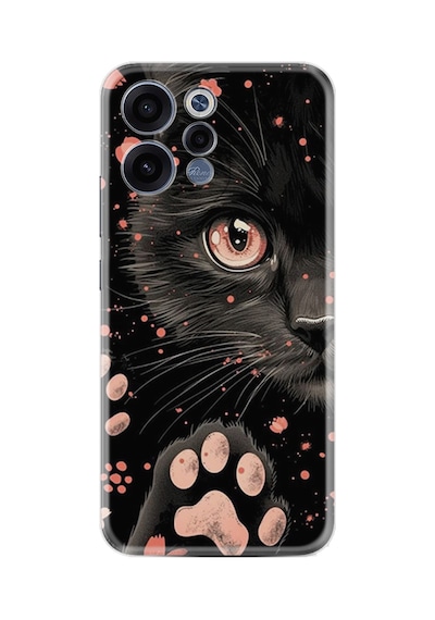 Oppo Reno 15 / 15f 5g Kılıf Boutique Baskılı Resimli Kara Kedi Pcode -085