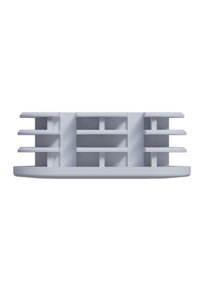 Cateksss 25x50 Mm Elips Kademeli Profil Tapası Beyaz - 8 Li Paket