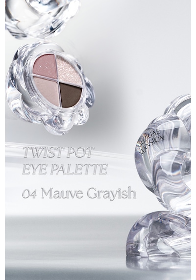 İpeksi Dokulu 4'lü Far Paleti Muzıgae Mansıon Twist Pot Eye Palette 04 Mauve Grayish 04 Mauve Grayish