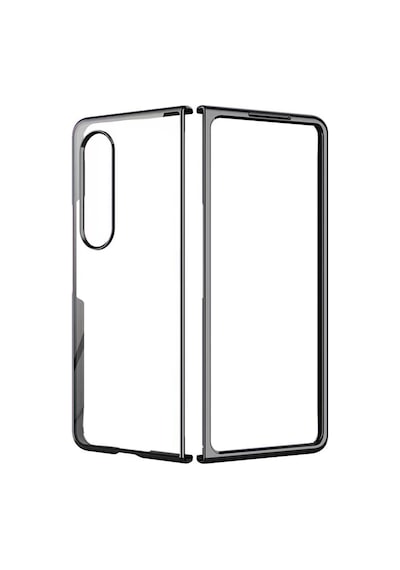 Newface - 476 - Samsung Galaxy Uyumlu Z Fold 4 Kılıf Fold Element Kapak - Csmo-tex - - Siyah Sıyah