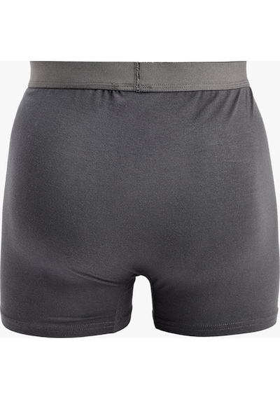 Koton Normal Bel Rahat Kalıp Modal Kumaş Basic Boxer Antrasit 7wlm90010mk