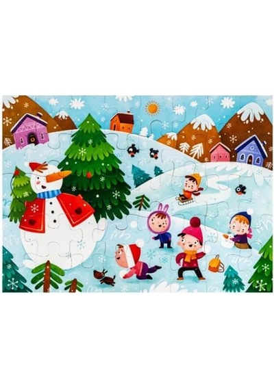 +4 Yaş Kartopu Puzzle 40 Parça (Eolo Yayınları)
