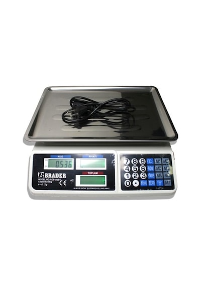 Brader Elektronik Terazi Market Manav Terazi 40 KG