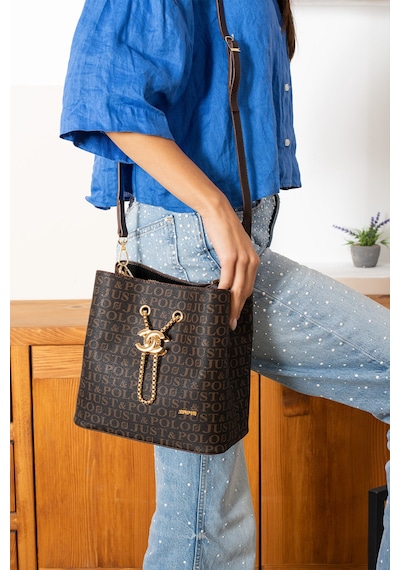 Just Polo Kahve Kadın El Ve Omuz Çantası Jpm2065 Ebat:22x23x11 Cm Kahverengi Taba