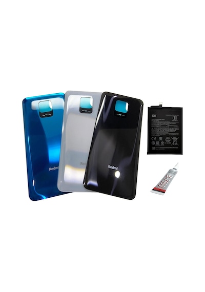 Redmi Note 9 Pro Arka Batarya Kapağı ,batarya Ve B Siyah