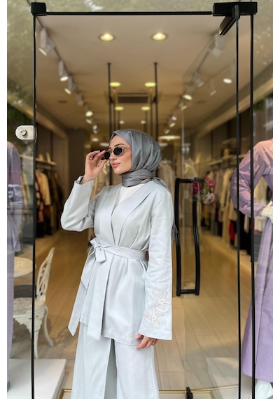 Oe25y939654 Omelya Keten Ceket Yeşil