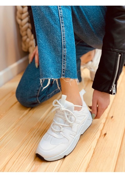 Beyaz Deri (Travis) Kadın Sneakers