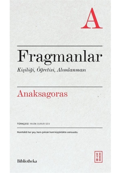 Fragmanlar / Anaksagoras