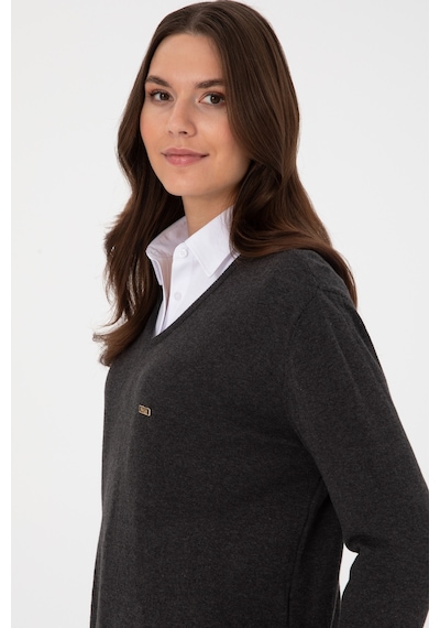 U.S. Polo Assn. U.s. Polo Assn. Kadın Antrasit Kazak /triko 50313598-vr006