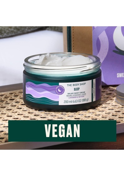 Uyku Balmy Vücut Kremi, Lavanta Ve Vetiver - Vücut Nemlendirici - Uyumaya Hazırlar - Vücut Vegan - 7.5 Oz