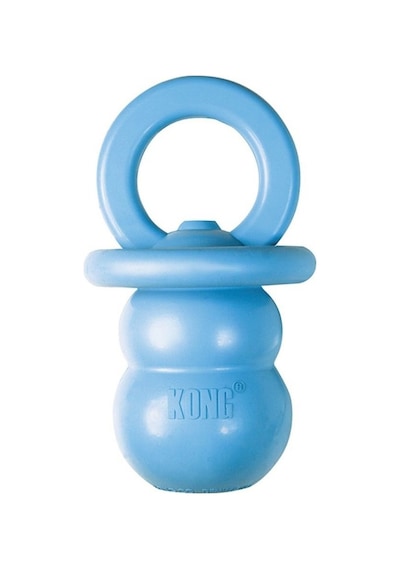 Kong Puppy Yavru Köpek Diş Kaşıma Emzik Mavi S 12 CM