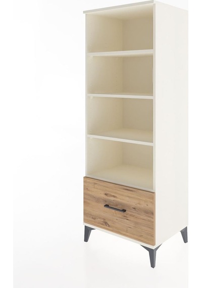 Hyperion Dolap 4 Raflı Tek Çekmeceli 60x44x163 Aytaşı-çam Aytaşı