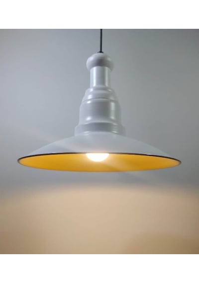 Mylights Modern Spor Metal Tekli Sarkıt Avize Mat Beyaz