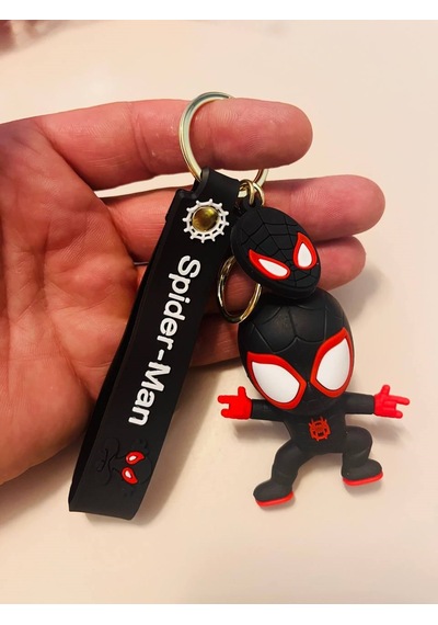 Spider-man 3d Silikon Anahtarlık Marvel Örümcek Adam Çanta & Araba Süsü
