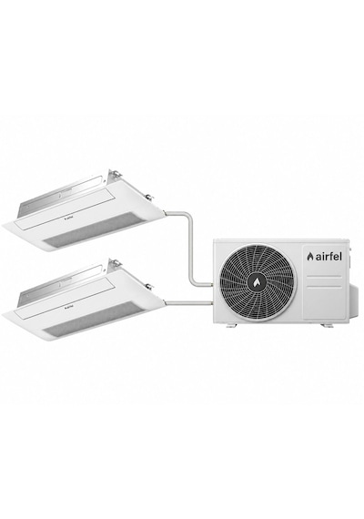 Airfel Multi 3LMX80N 27.000 BTU/H Dış 12 + 18 İç Tek Yön Kaset Tipi Klima