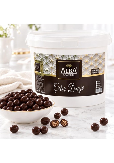 Alba Bitter Çıtır Draje 2,5 Kg Pasta Ve Tatlı Süsleme Drajesi